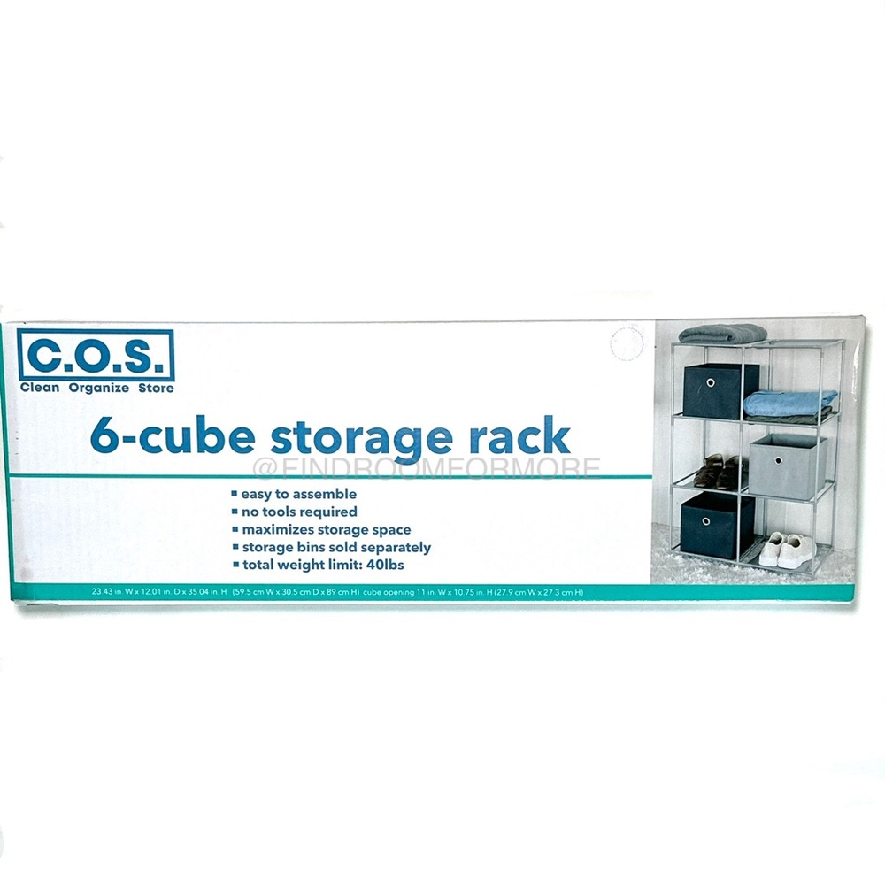 6-Cube Storage Rack - Picture 5 of 6